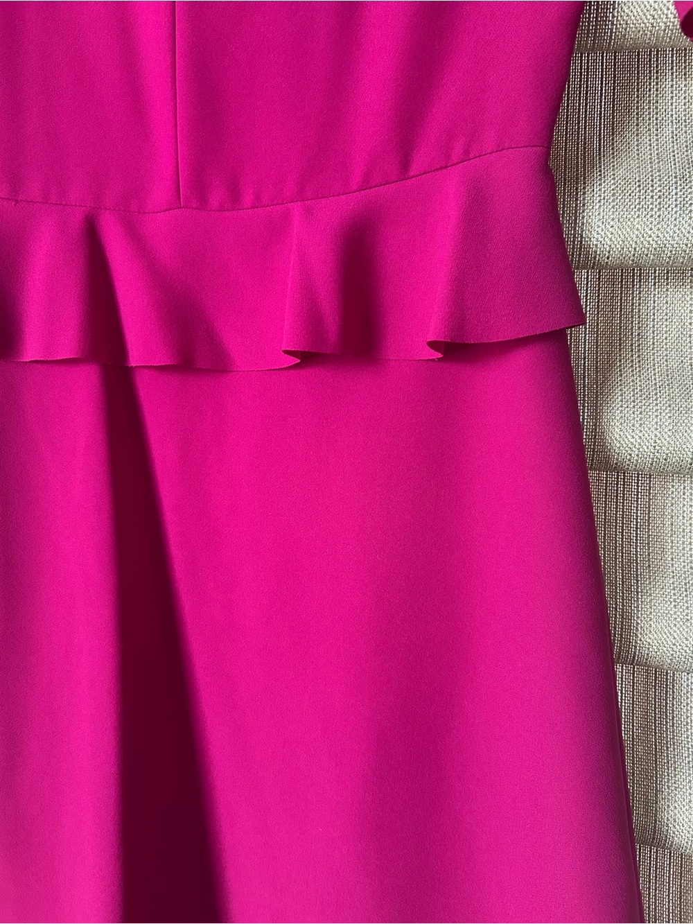 Banana Republic Magenta Ruffle Peplum Midi Dress - Picture 4 of 5